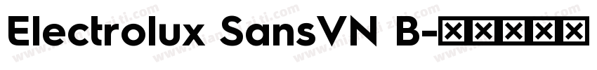 Electrolux SansVN B字体转换